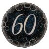 Happy 60th Birthday Black & Blue Balloon Party Supplies Decorations Ideas Novelty Gift