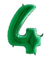 Grabo Jumbo Number 4 Green Balloon Party Supplies Decorations Ideas Novelty Gift