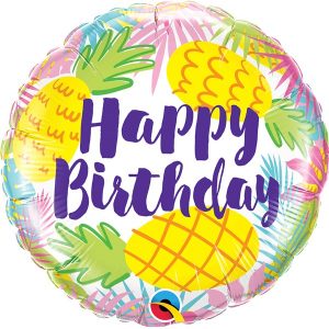 Pineapples Happy Birthday Balloon Party Supplies Decorations Ideas Novelty Gift