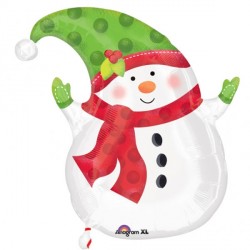 Junior Shape Happy Snowman Standard Balloon Party Supplies Decorations Ideas Novelty Gift