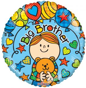 Big Brother Teddybear Standard Balloon Balloon Party Supplies Decorations Ideas Novelty Gift