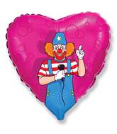 Circus Clown On Microphone Standard Balloon Party Supplies Decorations Ideas Novelty Gift