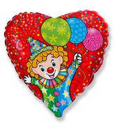 Happy Circus Clown With Balloons Standard Balloon Party Supplies Decorations Ideas Novelty Gift
