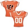 Cincinnati Bengals Jersey 24in Shape Balloon Party Supplies Decorations Ideas Novelty Gift 26168