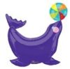 Purple Circus Seal Supershape Balloon Party Supplies Decorations Ideas Novelty Gift