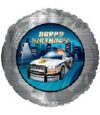 Police Car Happy Birthday Standard Balloon Party Supplies Decorations Ideas Novelty Gift