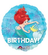 Happy Birthday Little Mermaid Ariel Flounder Standard Balloon Party Supplies Decorations Ideas Novelty Gift