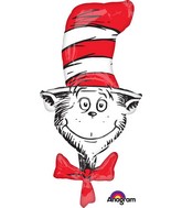 Dr Seuss The Cat In The Hat Supershape Balloon Party Supplies Decorations Ideas Novelty Gift