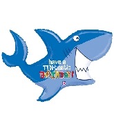 Fintastic Birthday Shark Supershape Balloon Party Supplies Decorations Ideas Novelty Gift