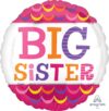 Big Sister Scallops Standard Balloon Balloon Party Supplies Decorations Ideas Novelty Gift