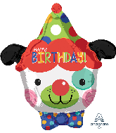 Circus Clown Dog Junior Shape Balloon Party Supplies Decorations Ideas Novelty Gift