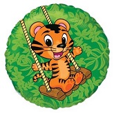 Swinging Tiger Standard Balloon Party Supplies Decorations Ideas Novelty Gift