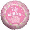 18in Big Sister Elephant Balloon Party Supplies Decorations Ideas Novelty Gift