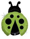 Green Holographic Ladybird Supershape Balloon Party Supplies Decorations Ideas Novelty Gift