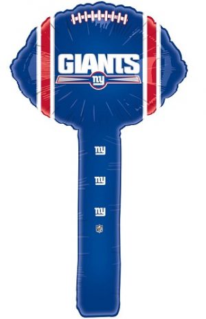 New York Giants Air Fill Hammer Balloon Party Supplies Decorations Ideas Novelty Gift