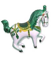 Green Circus Horse Supershape Balloon Party Supplies Decorations Ideas Novelty Gift