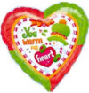 You Warm My Heart Snowman Standard Balloon Party Supplies Decorations Ideas Novelty Gift