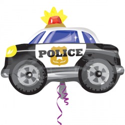 Police Car Junior Shape Standard Balloon Party Supplies Decorations Ideas Novelty Gift