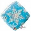Holographic Snowflake Sparkle Blue Standard Balloon Party Supplies Decorations Ideas Novelty Gift