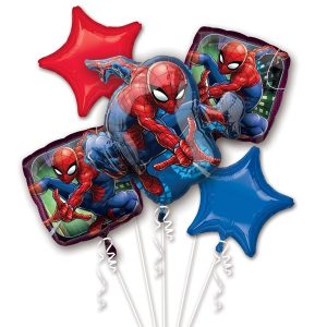 Spider-Man Balloon Bouquet Party Supplies Decorations Ideas Novelty Gift