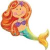 Enchanting Holographic Mermaid Supershape Balloon Party Supplies Decorations Ideas Novelty Gift
