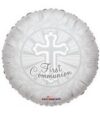 White Silver 1st Holy Communion Standard Balloon Party Supplies Decorations Ideas Novelty Gift