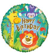 Happy Birthday Jungle Animals Standard Balloon Party Supplies Decorations Ideas Novelty Gift