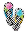 33in Zebra Flip Flops Balloon Party Supplies Decorations Ideas Novelty Gift