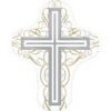 White Elegant Cross Supershape Balloon Party Supplies Decorations Ideas Novelty Gift