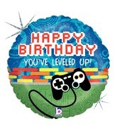 Happy Birthday Level Up Game Control Standard Balloon Party Supplies Decorations Ideas Novelty Gift