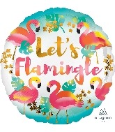 Lets Flamingle Flamingo Standard Balloon Party Supplies Decorations Ideas Novelty Gift