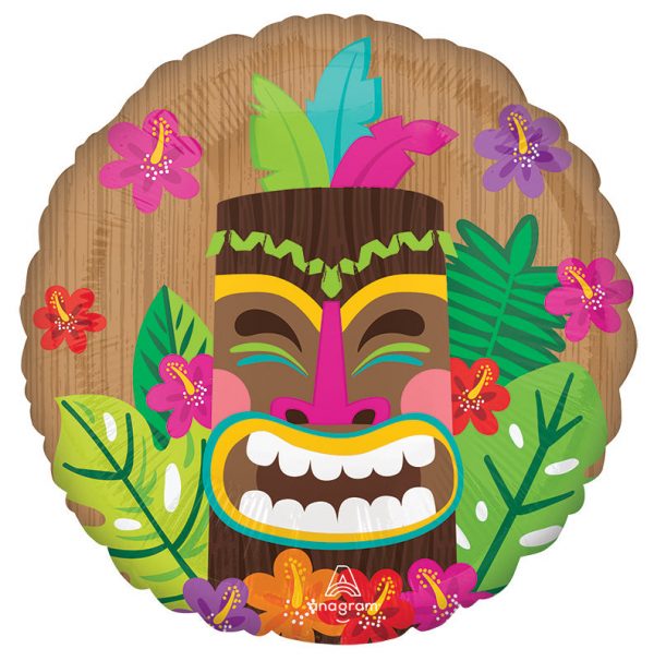 Vintage Tiki 18in Balloon Party Supplies Decorations Ideas Novelty Gift 42985