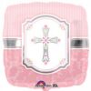Pink Blessings Cross Standard Balloon Party Supplies Decorations Ideas Novelty Gift