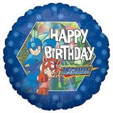 Happy Birthday Megaman Standard Balloon Party Supplies Decorations Ideas Novelty Gift