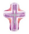 28in Shape Joyous Pink Cross Balloon Supplies Decorations Ideas Novelty Gift