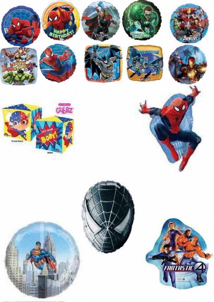 superhero balloons Party Supplies Decorations Ideas Novelty Gift
