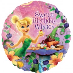 Tinkerbell Sweet Birthday Wishes Standard Balloon Party Supplies Decorations Ideas Novelty Gift