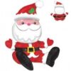 21in Air Filled Sitting Santa Balloon Party Supplies Decorations Ideas Novelty Gift