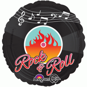 Rock N Roll Record Standard Balloon Party Supplies Decorations Ideas Novelty Gift