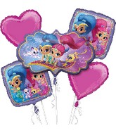 Shimmer & Shine Balloon Bouquet Party Supplies Decorations Ideas Novelty Gift