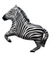 Zebra Jumping 28in Shape Balloon Party Supplies Decorations Ideas Novelty Gift