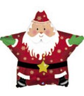 Father Christmas Star Standard Balloon Party Supplies Decorations Ideas Novelty Gift