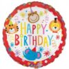 Happy Birthday Circus Animals Standard Balloon Party Supplies Decorations Ideas Novelty Gift