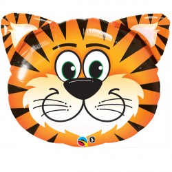 Tickled Tiger Head Supershape Balloon Party Supplies Decorations Ideas Novelty Gift