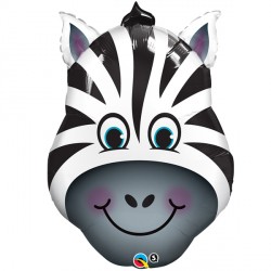 Zany Zebra Head Supershape Balloon Party Supplies Decorations Ideas Novelty Gift