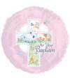 18in Spring Scene Pink Baptism Balloon Party Supplies Decorations Ideas Novelty Gift
