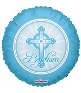 Blue Cross Baptism Standard Balloon Party Supplies Decorations Ideas Novelty Gift
