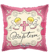 Pink Angels Baptism Standard Balloon Party Supplies Decorations Ideas Novelty Gift
