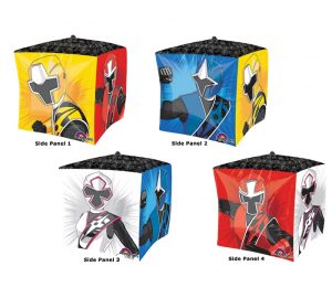Power Rangers Ninja Steel 15in Cubez Balloon Party Supplies Decoration Ideas Novelty Gift 34410