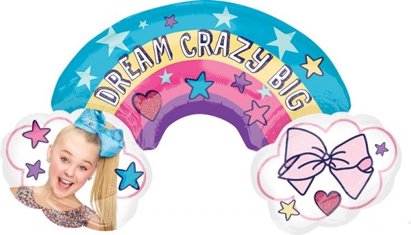 Jojo Bows Siwa Rainbow 37in Shape Balloon Party Supplies Decorations Ideas Novelty Gift 38695